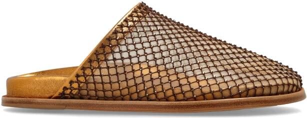 Forte Leren Mules met Kristallen