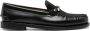 Forte Zwarte Leren Mocassins Kristaldecoratie Black Dames - Thumbnail 1