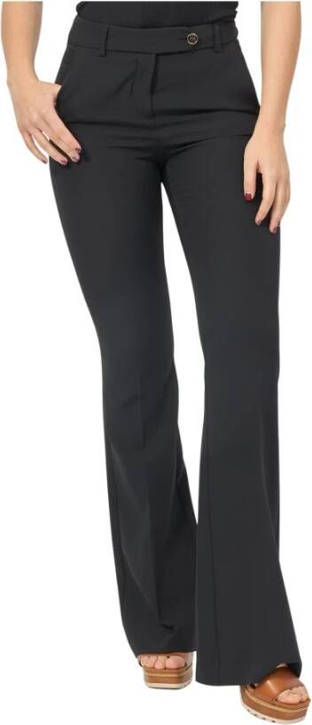 Fracomina Zwarte Bootcut Broek met Normale Taille
