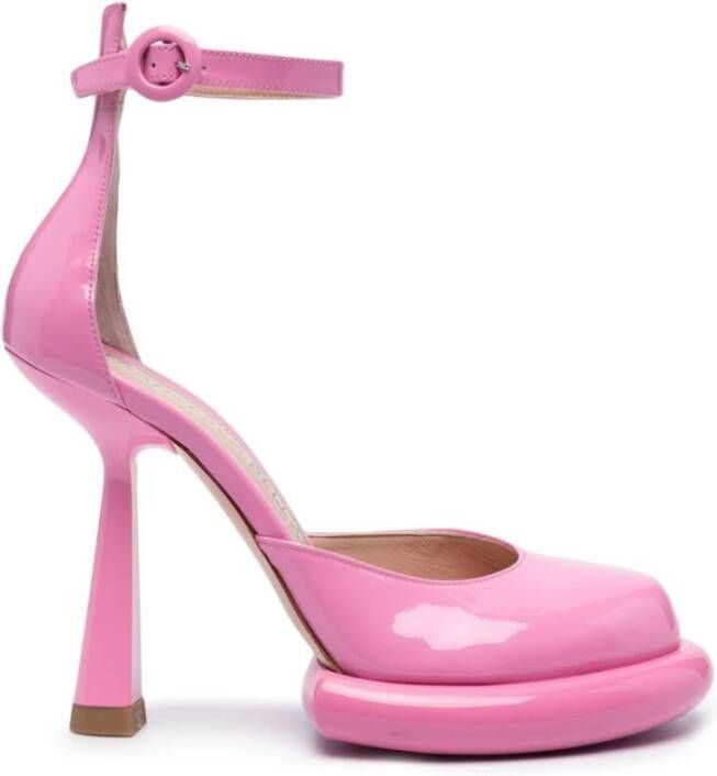 Francesca Bellavita Bubblegum Roze Lakleren Pumps Pink Dames