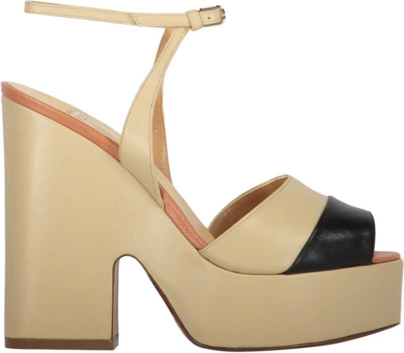 Francesco Russo Almond Toe Leren Sandalen