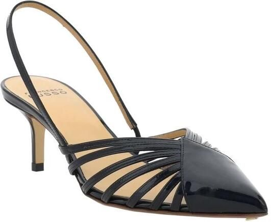 Francesco Russo Lederen pumps Slingback Stiletto Hakken