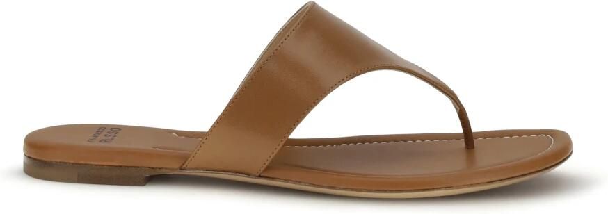 Francesco Russo Leren Sandalen
