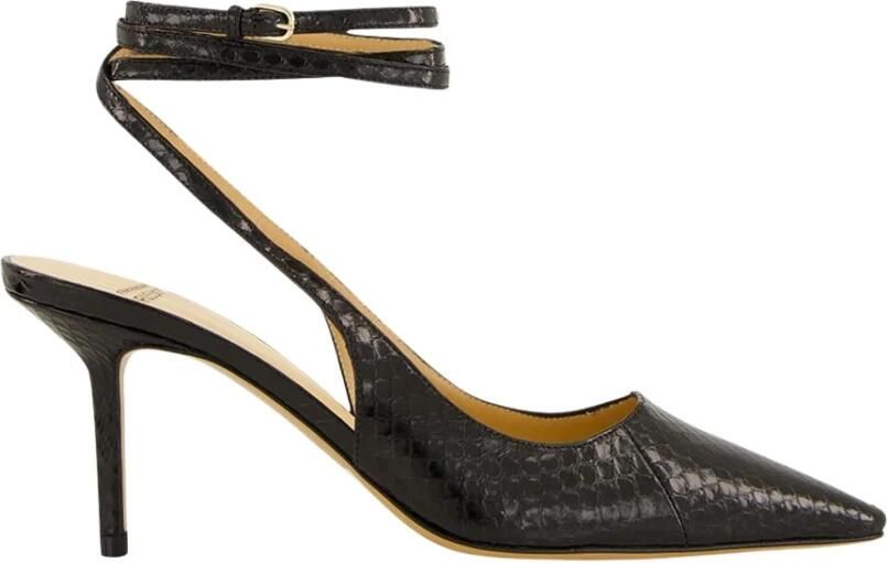 Francesco Russo Pumps met enkelbandje van waterslangleer