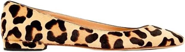 Francesco Russo Haircalf Ronde Neus Balletflats Brown Dames
