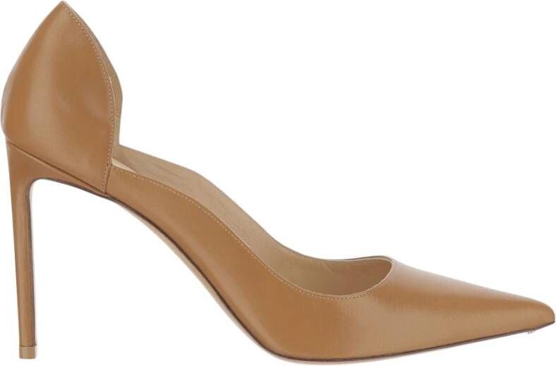 Francesco Russo Nappa Leren Pumps met Puntige Neus