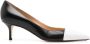 Francesco Russo Wit Zwart Leren Pumps Multicolor Dames - Thumbnail 1