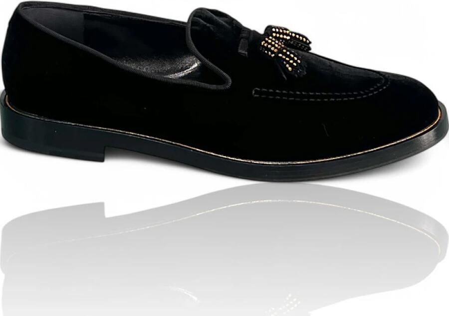 Fratelli Rossetti Mocassino in velluto con nappine e Swarovski - Foto 3
