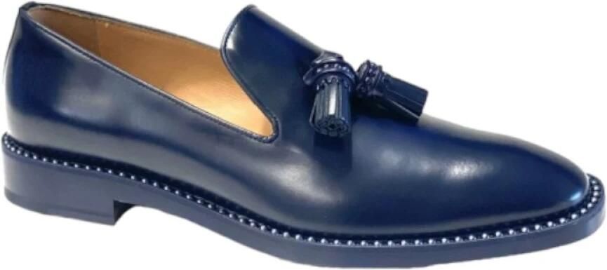 Fratelli Rossetti Mocassins van leer met kwastjes