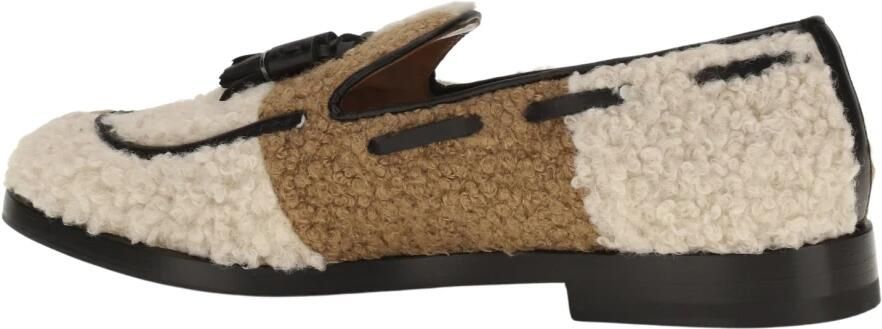 Fratelli Rossetti Tweekleurige Loafers met Bouclé-effect