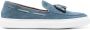 Fratelli Rossetti Suede Tassel Loafers Blue Heren - Thumbnail 1