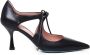 Fratelli Russo Zwarte Leren Vetersluiting Platte Schoenen Black Dames - Thumbnail 1