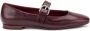 Frau Ballerina Flats met vierkante neus Bordeaux - Thumbnail 1