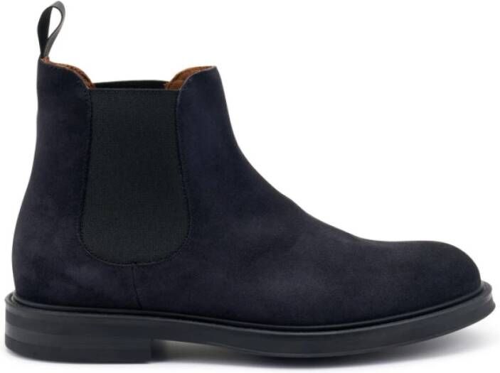 Frau Blauwe suède Chelsea boots met lussen