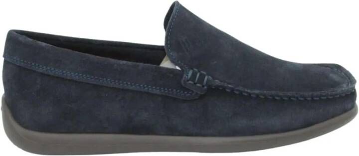 Frau Blauwe Suède Loafer