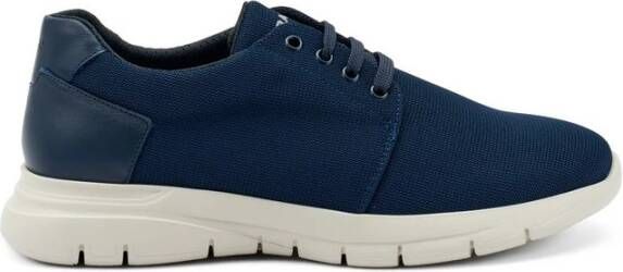 Frau Blauwe Technische Stoffen Heren Sneakers