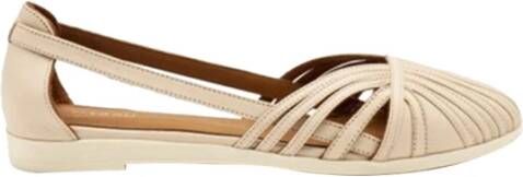 Frau Bruine Lage Hak Sandalen Beige Dames