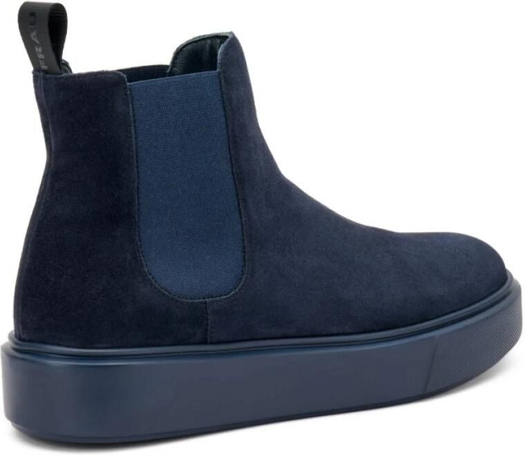 Frau Blauwe suède casual Chelsea laarzen