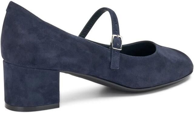 Frau Blauwe suède Mary Jane schoenen