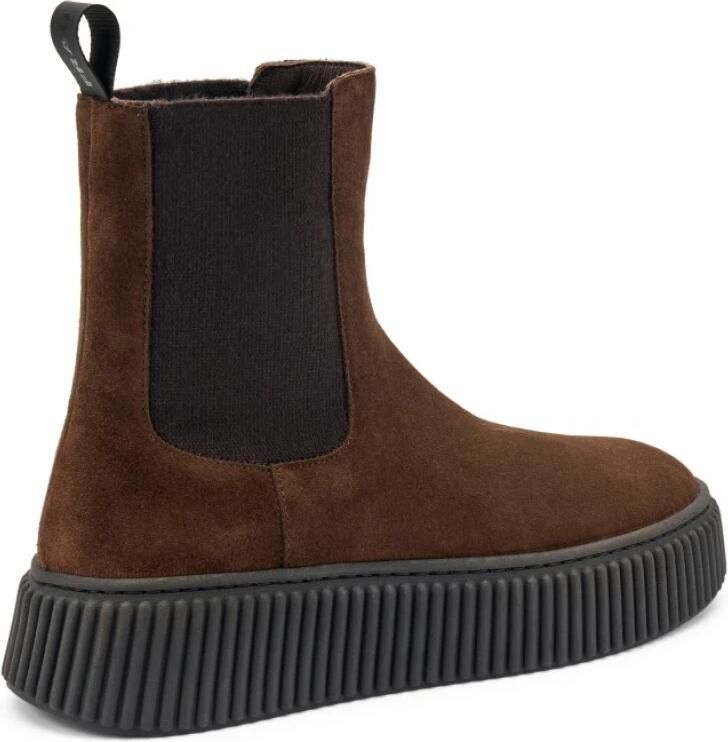 Frau Bruine suède Beatles enkellaarzen