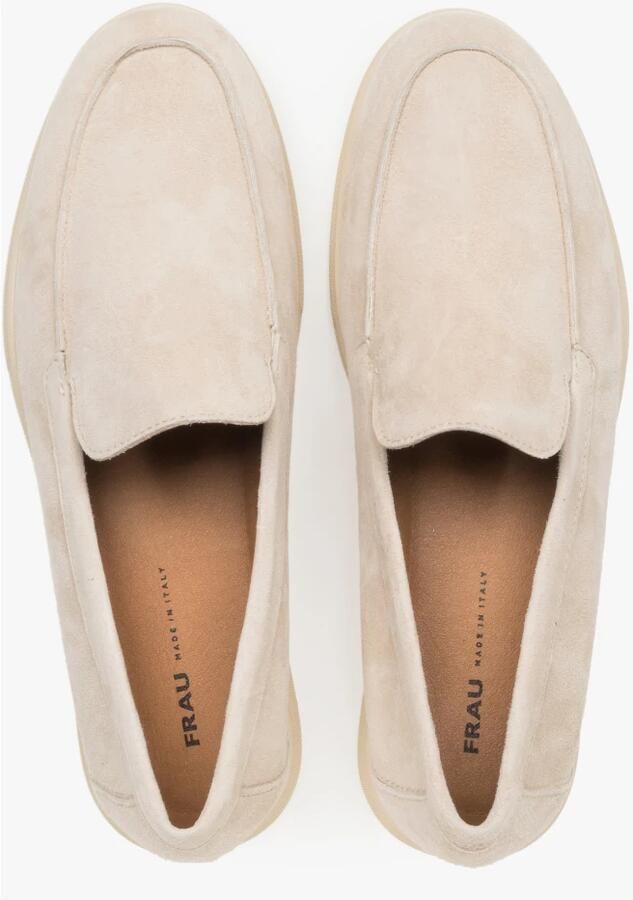 Frau Dames Lichtbeige Loafers van Premium Italiaans Velours ER00119944 - Foto 2