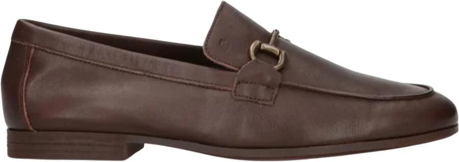 Frau Elegante leren mocassin met bit