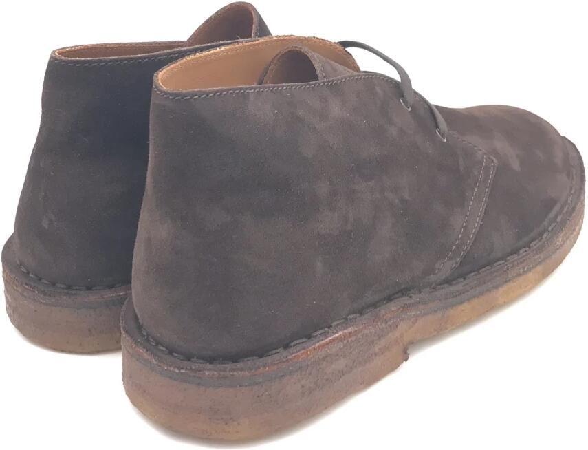 Frau Klassieke Donkerbruine Suède Desert Boots