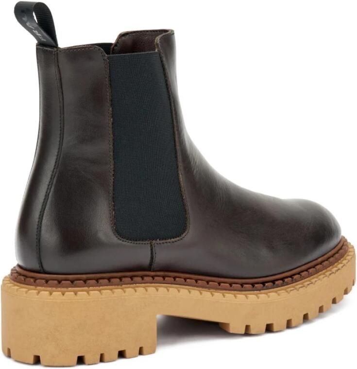 Frau Leren Beatles Laarzen Bruin