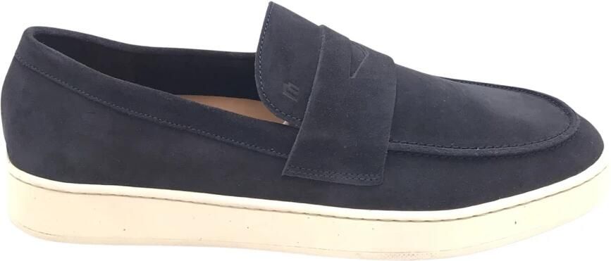 Frau Blauwe smart-casual mocassin Blue Heren