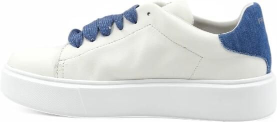 Frau Sneaker met denim inzetstuk