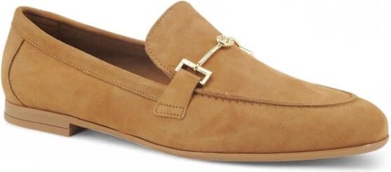 Frau Suède Loafer met Gouden Sluiting