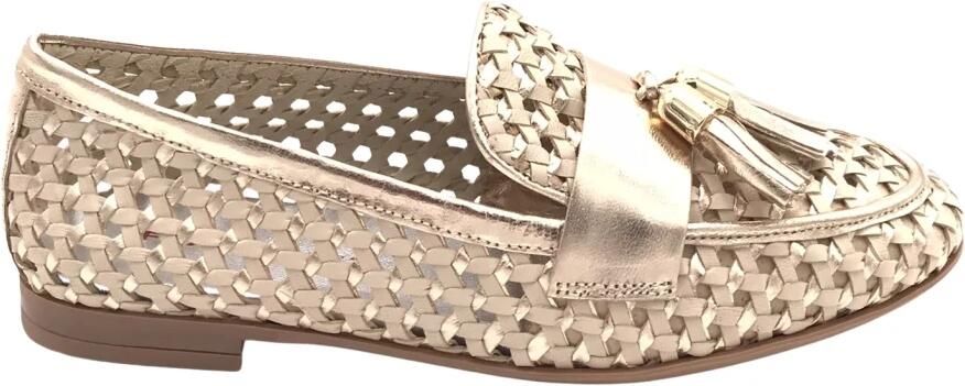 Frau Mocassino intrecciato con nappina
