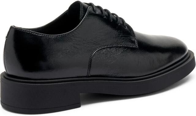 Frau Zwarte leren veterschoenen