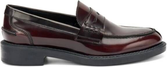 Frau Geborsteld leren college loafers