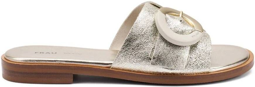 Frau Gelamineerde leren sandalen voor de zomer