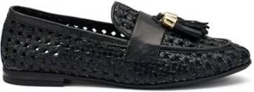 Frau Handgeweven leren loafers met kwastjes