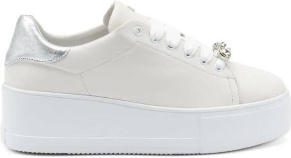Frau Platform sneakers met juweelaccessoire