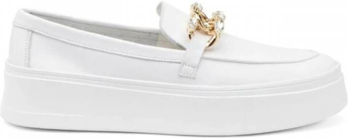 Frau Stijlvolle Mocassins White Dames