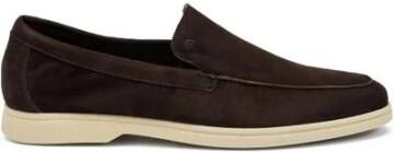 Frau Suède casual heren loafers in cacao