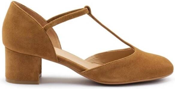 Frau Suede T-bar Pump Schoen