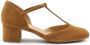 Frau Suede T-bar Pump Schoen - Thumbnail 1