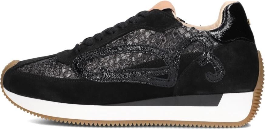 FRED DE LA BRETONIERE Lage Sneakers Dames Yentl Sign Maat: 39 Materiaal: Leer Kleur: Zwart - Foto 2