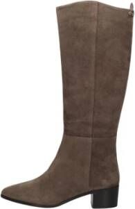 FRED DE LA BRETONIERE Hoge Laarzen Dames Frolly Slob Maat: 37 Materiaal: Suède Kleur: Taupe - Foto 3