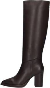 Fred de la Bretoniere Heeled High Boot Grunce Tube Donker Brown Dames Laarzen - Foto 3