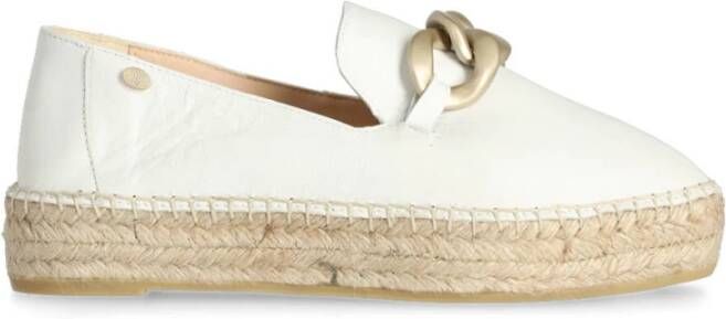 Fred de la Bretoniere June LI Leren Espadrilles Beige Dames