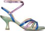 FRED DE LA BRETONIERE Sandalen Dames 163010175 Maat: 39 Materiaal: Leer Kleur: Groen - Thumbnail 2