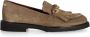 FRED DE LA BRETONIERE Loafers Dames Paris Leya Maat: 40 Materiaal: Suède Kleur: Taupe - Thumbnail 3