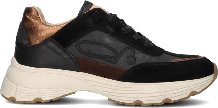 FRED DE LA BRETONIERE Lage Sneakers Dames Mariola Sign Maat: 40 Materiaal: Leer Kleur: Zwart