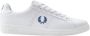 Fred Perry Badstof Sneakers met Laurier Detail White Heren - Thumbnail 1