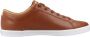 Fred Perry Tan Leren Vulcanised Trainers Brown Unisex - Thumbnail 1
